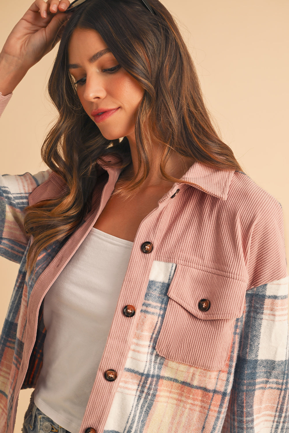 Veste de surchemise boutonnée | Pour FEMMES
