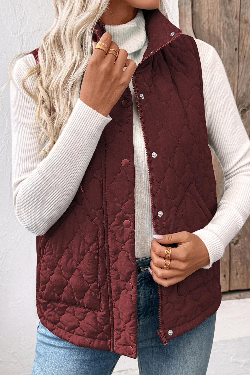 "Celestina" sleeveless down jacket