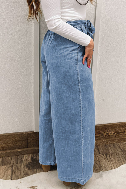 Jean délavé bleu "Lucia" pour FEMMES