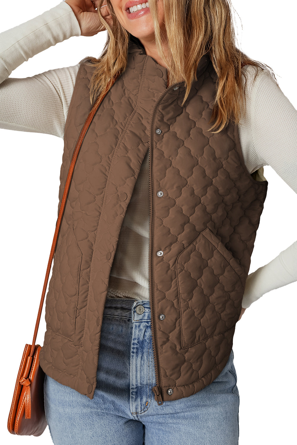 "Celestina" sleeveless down jacket