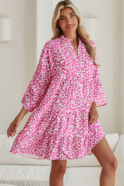 Robe courte rose "Sarah"