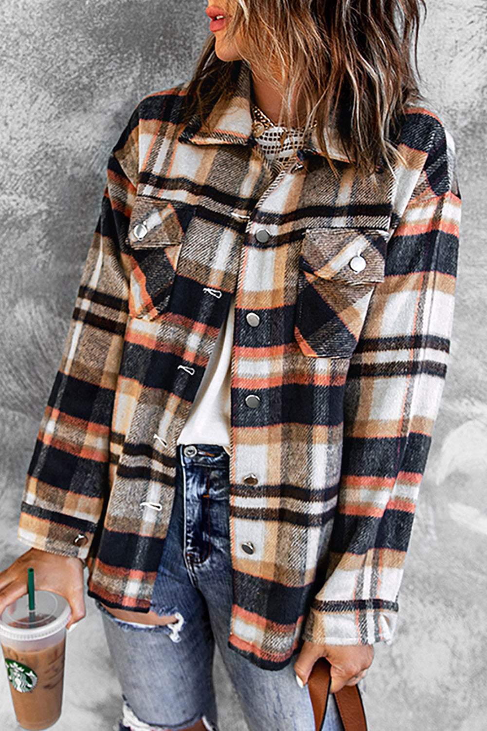 Plaid Overshirt Jacket | For WOMEN