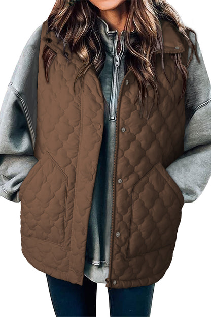 "Celestina" sleeveless down jacket