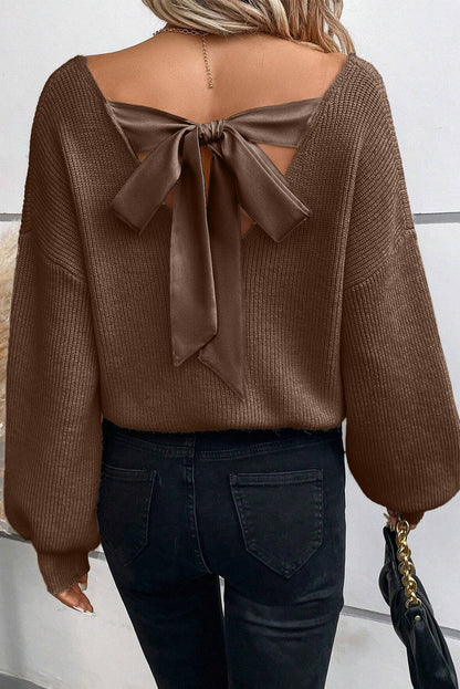 Pull au col V | Noeud de papillion | Pour FEMMES
