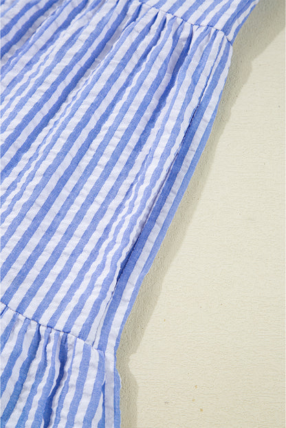 Robe courte bleue "Zoé"