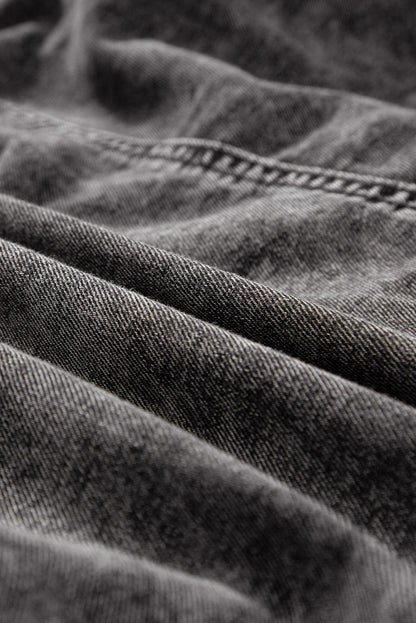 Robe courte en jean | Avec poches