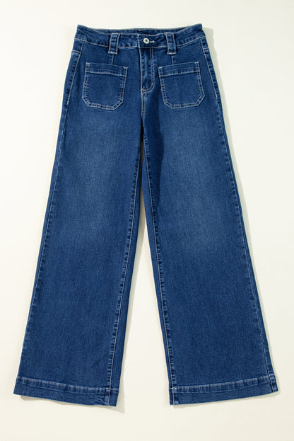 Jean pour FEMMES | Bleu | Large et straight