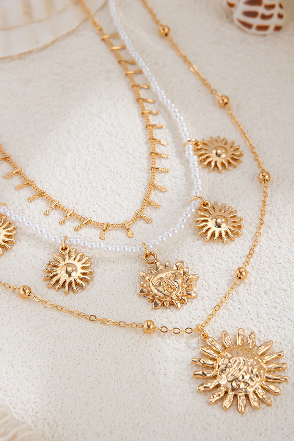 Collier multicouches doré "Emma", pour FEMMES
