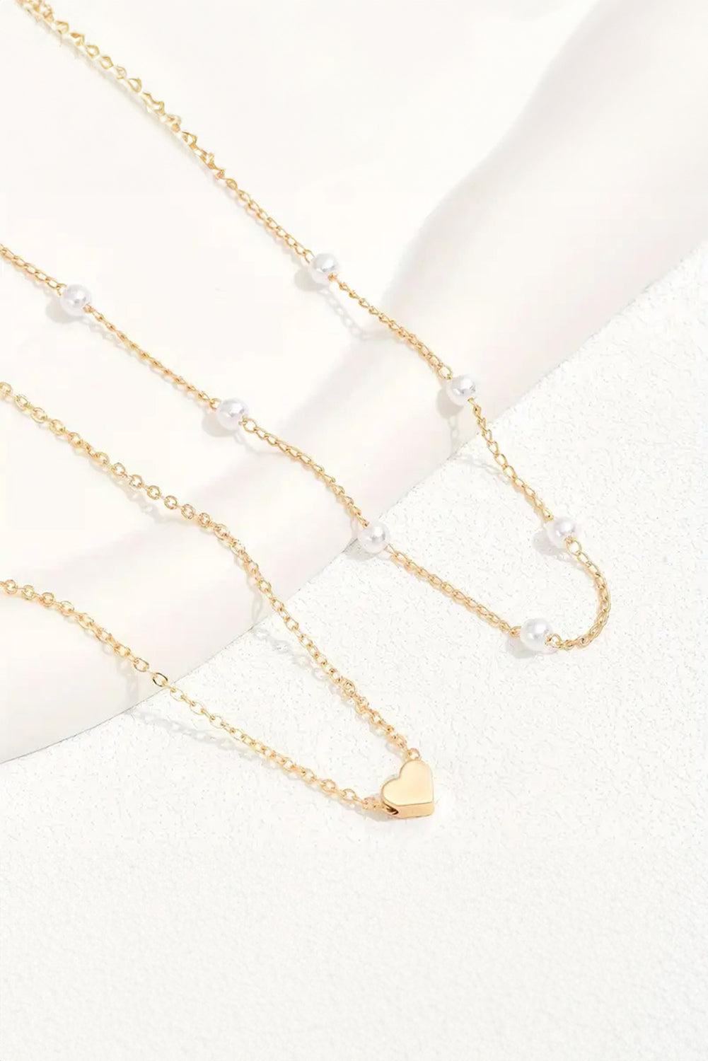 Collier de cœur doré "Chloé" pour FEMMES