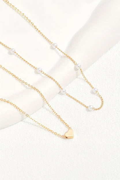 Collier de cœur doré "Chloé" pour FEMMES