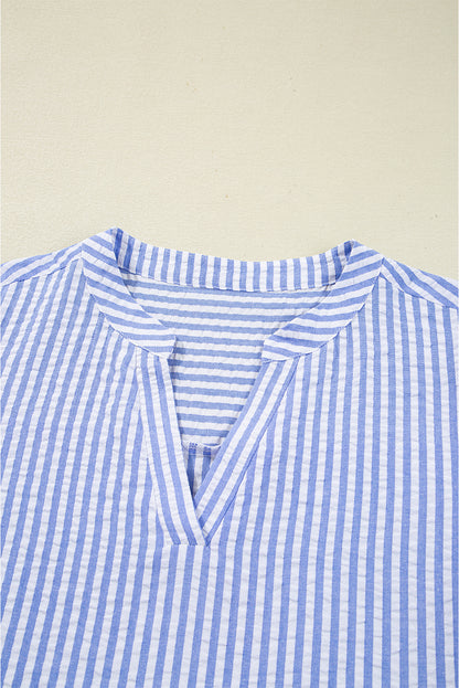 Robe courte bleue "Zoé"