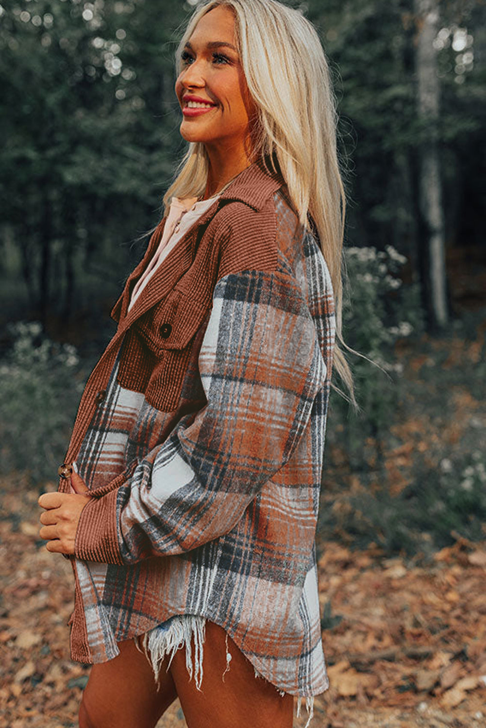 Veste de surchemise boutonnée | Pour FEMMES