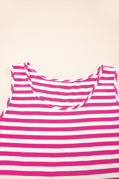 Robe courte "Juliette" | Bleu, Noir, Rose | Sans manches