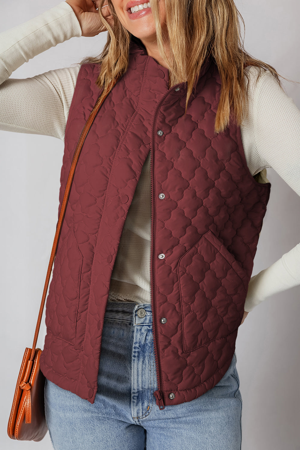 "Celestina" sleeveless down jacket