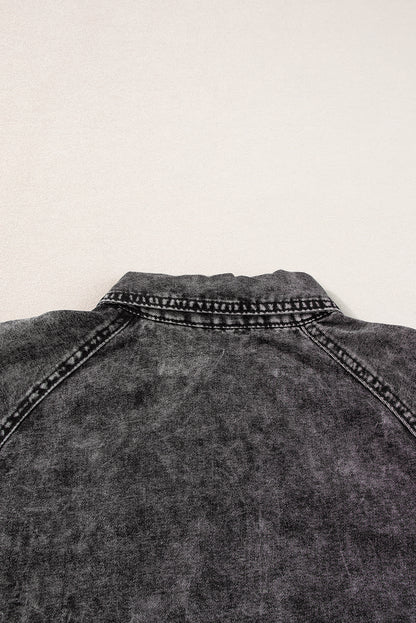 Robe courte en jean | Avec poches