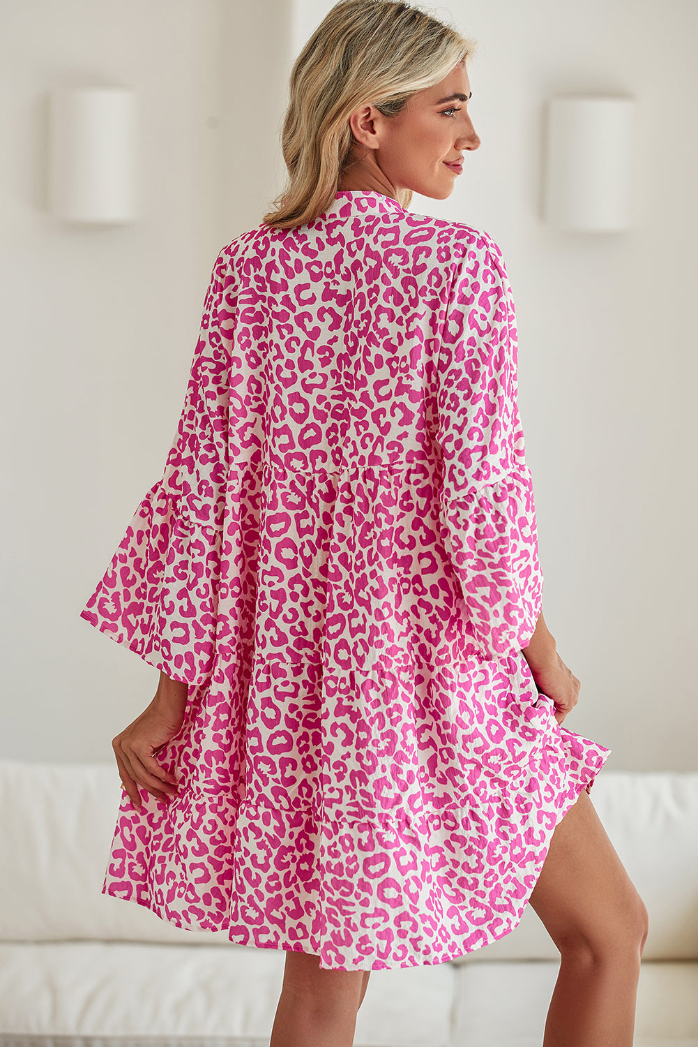 Robe courte rose "Sarah"