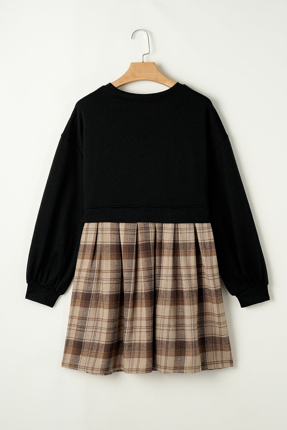 Robe courte en pull | Manches longues