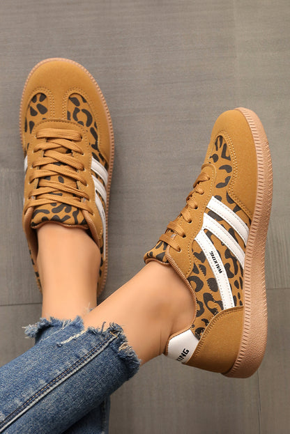 "Khadidiatou" leopard print low-top sneakers