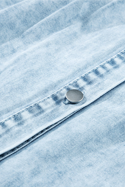 Robe courte en jean | Avec poches