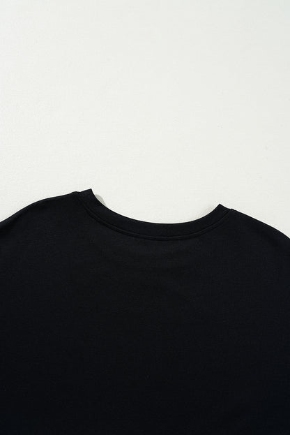 Robe courte en pull | Manches longues