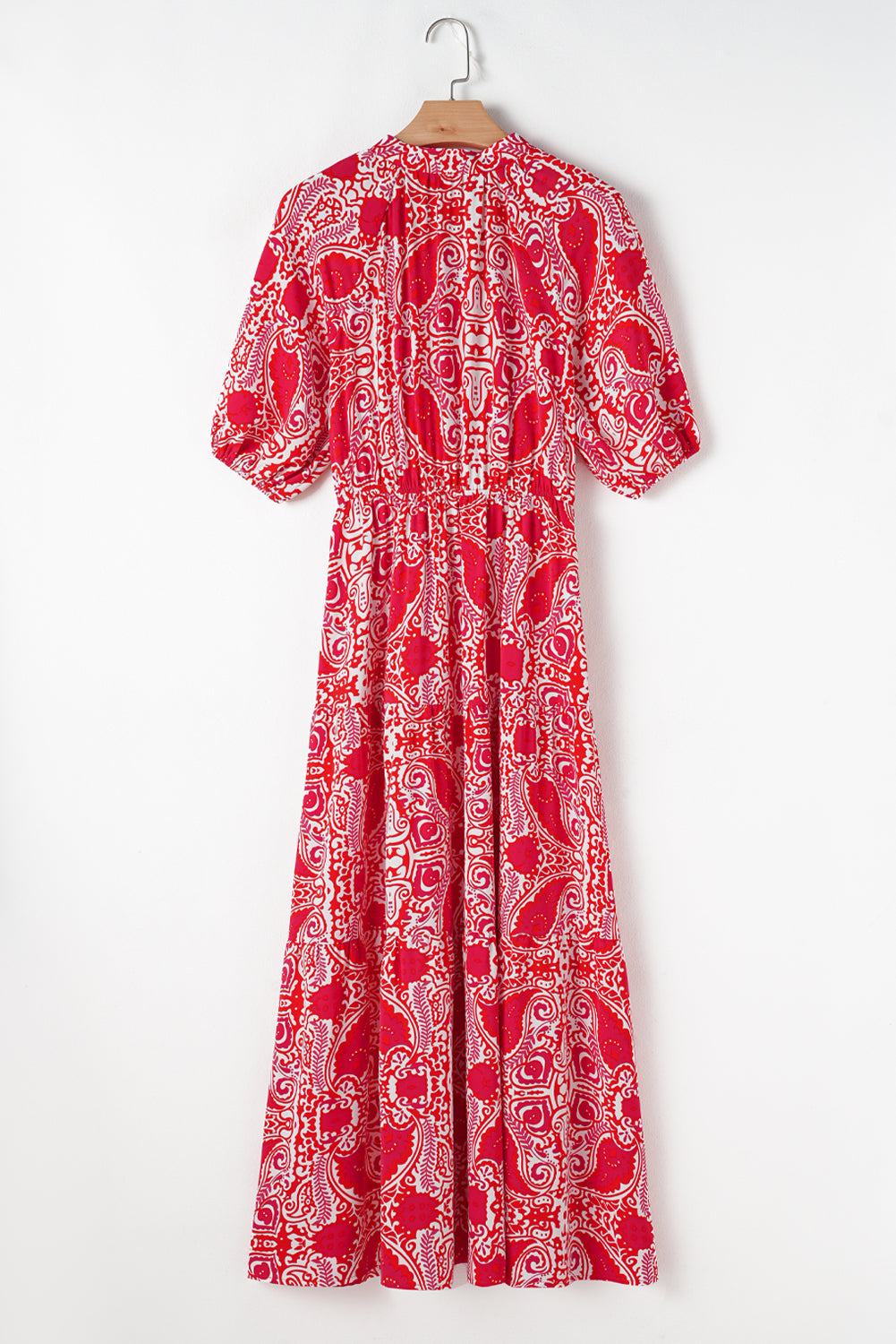 Robe longue "Marta" | Manches courtes | À fente