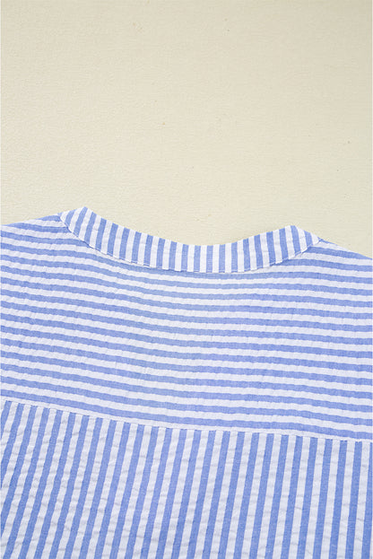 Robe courte bleue "Zoé"