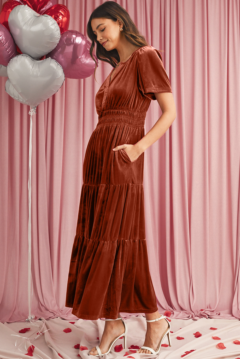 Robe longue | En velours