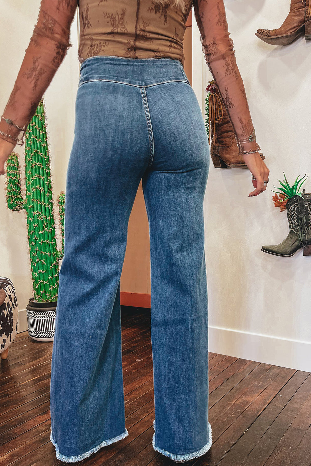Jean straight | Bleu | Pour FEMMES