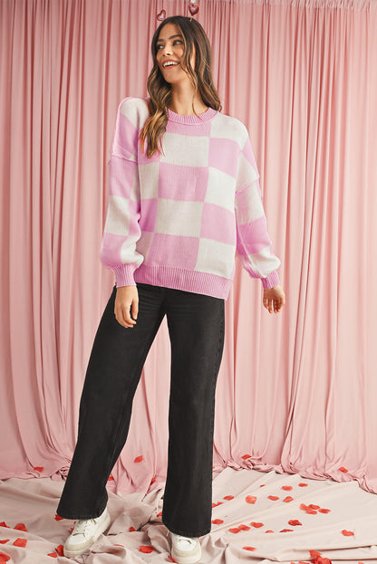 Pull carrelé "Florencia"