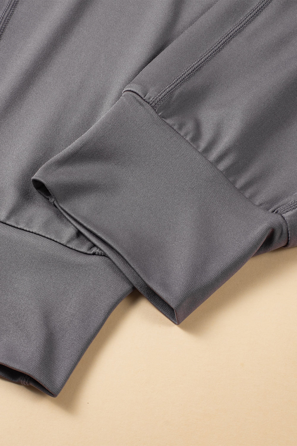 Black Exposed Seam High Waist Pocketed Joggers - ELLEsinil - 
