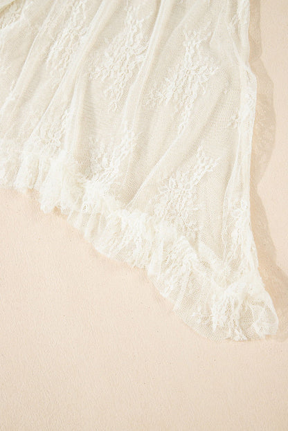 Jupe longue blanche multicouches - ELLEsinil