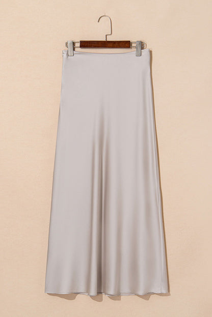 Jupe longue en satin - ELLEsinil