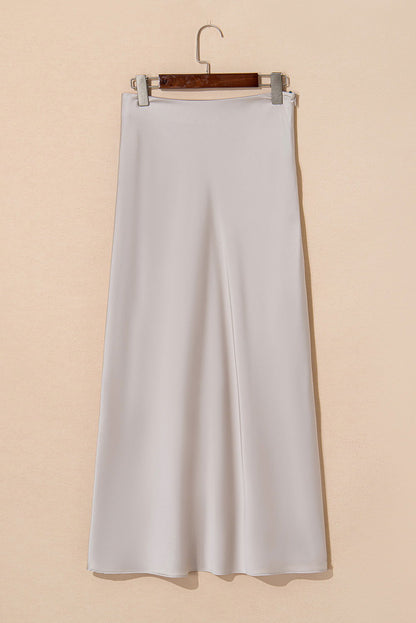 Jupe longue en satin - ELLEsinil