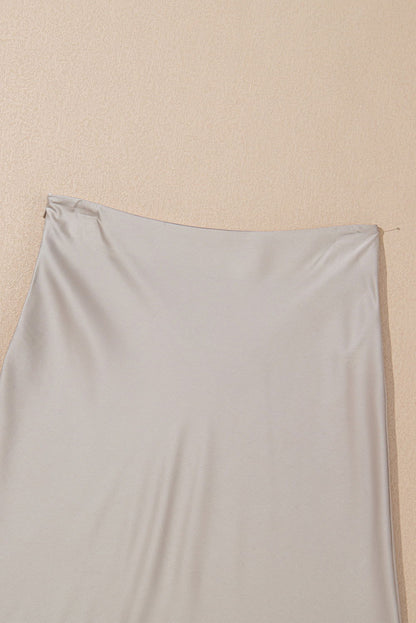 Jupe longue en satin - ELLEsinil