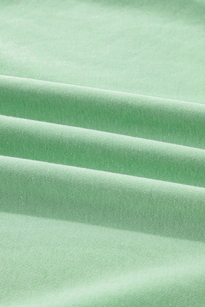 Moonlight Jade Color Block Striped Patchwork Collar V Neck Plus Size Sweatshirt - ELLEsinil