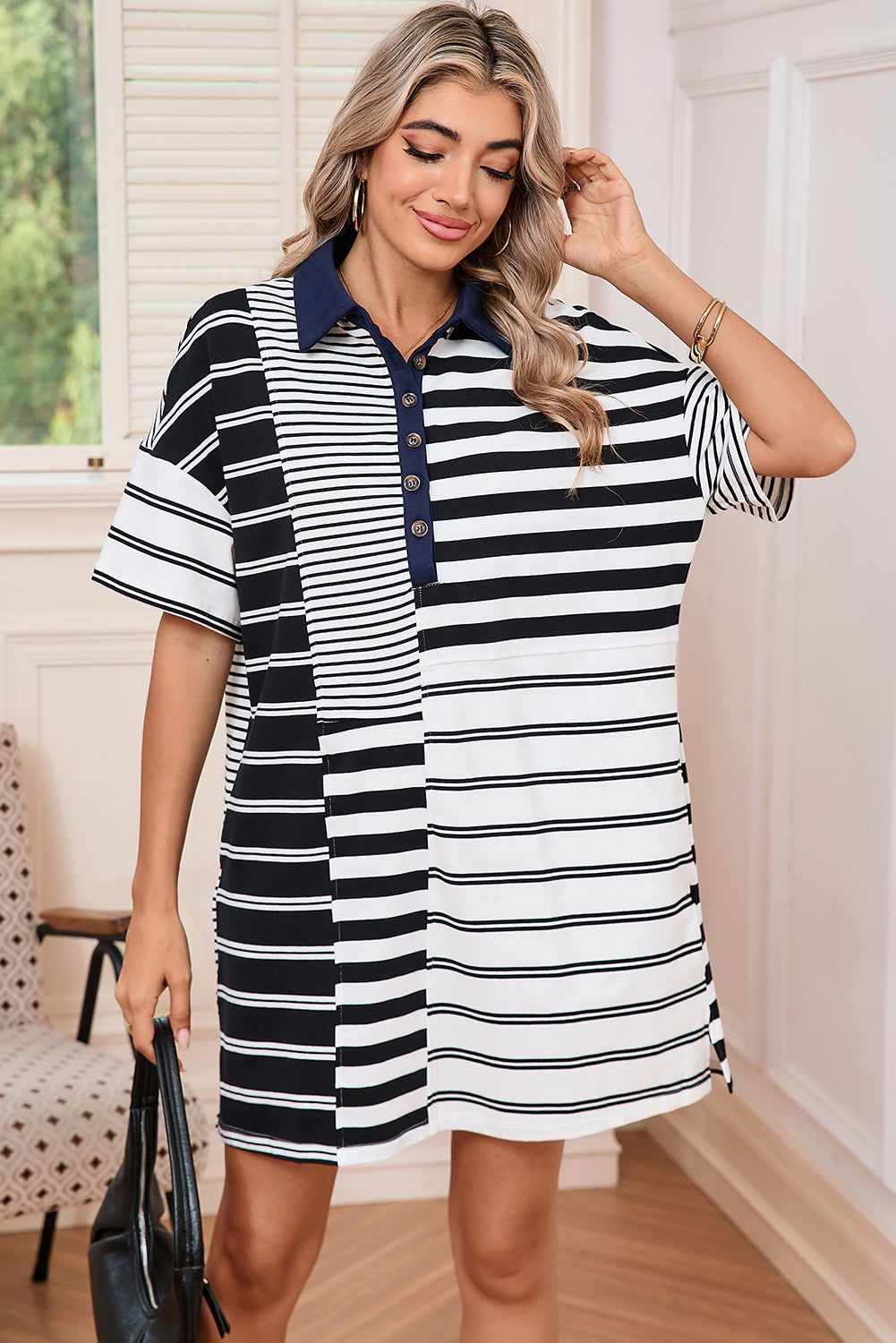 Robe courte en chemisier - ELLEsinil