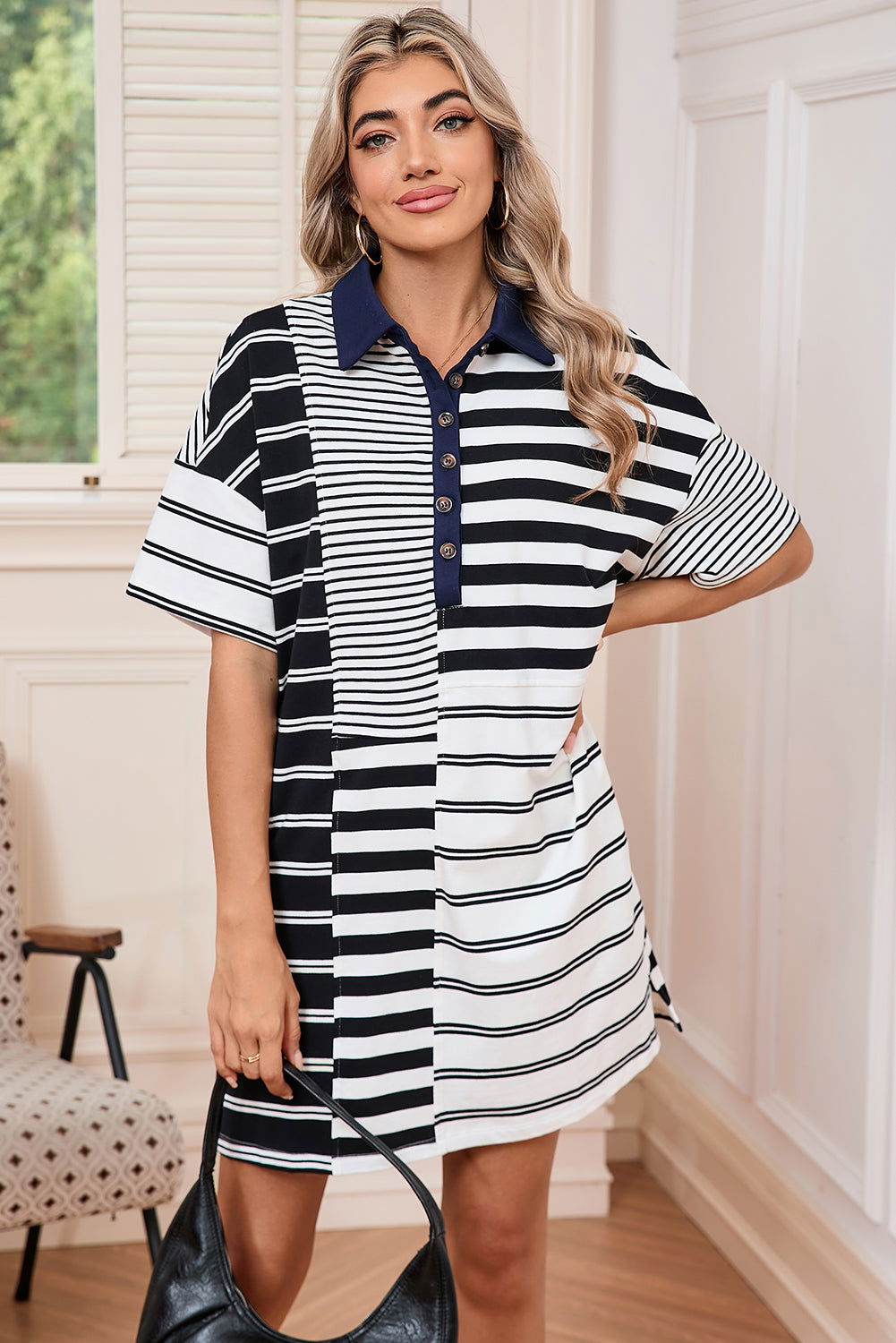Robe courte en chemisier - ELLEsinil