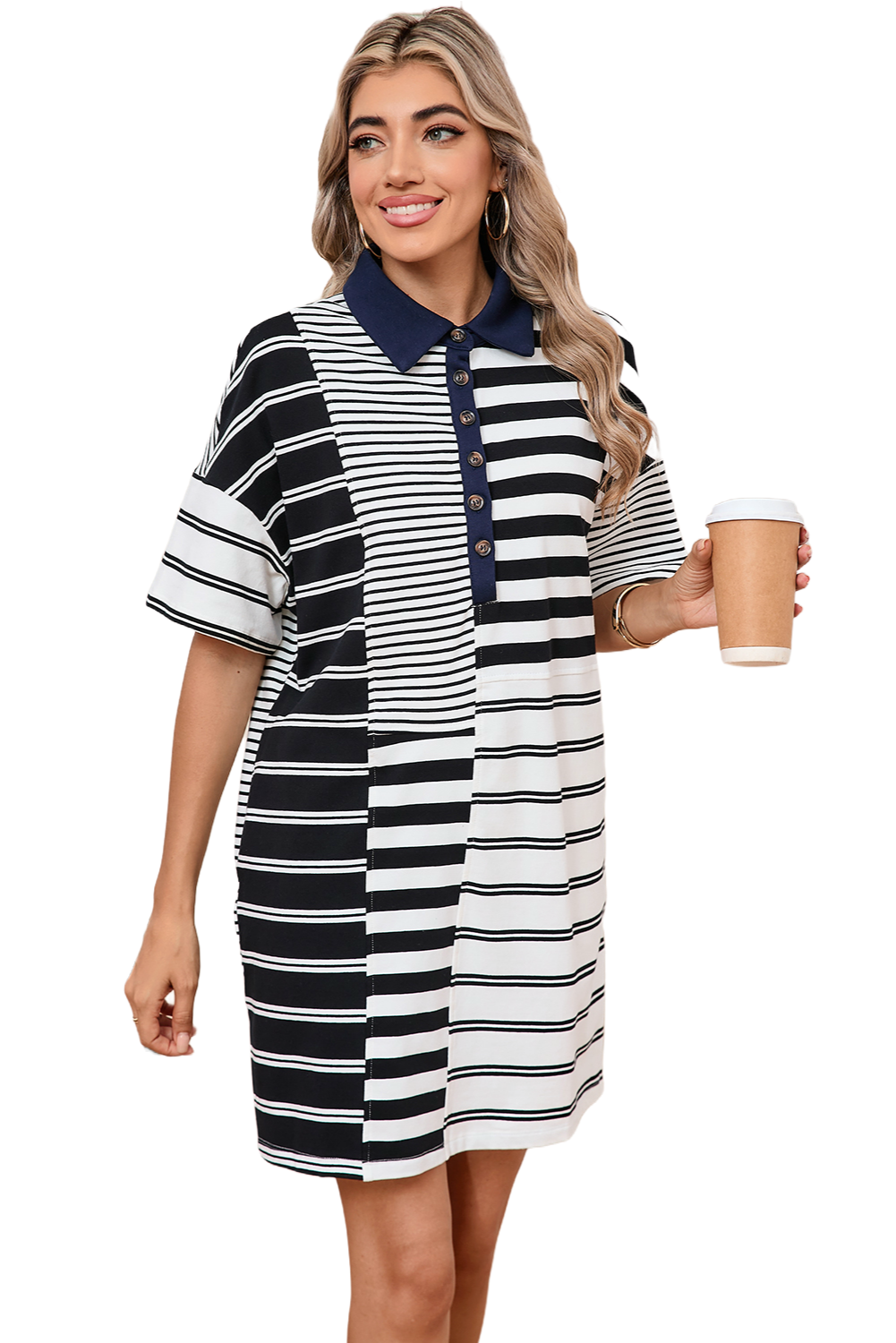 Robe courte en chemisier - ELLEsinil
