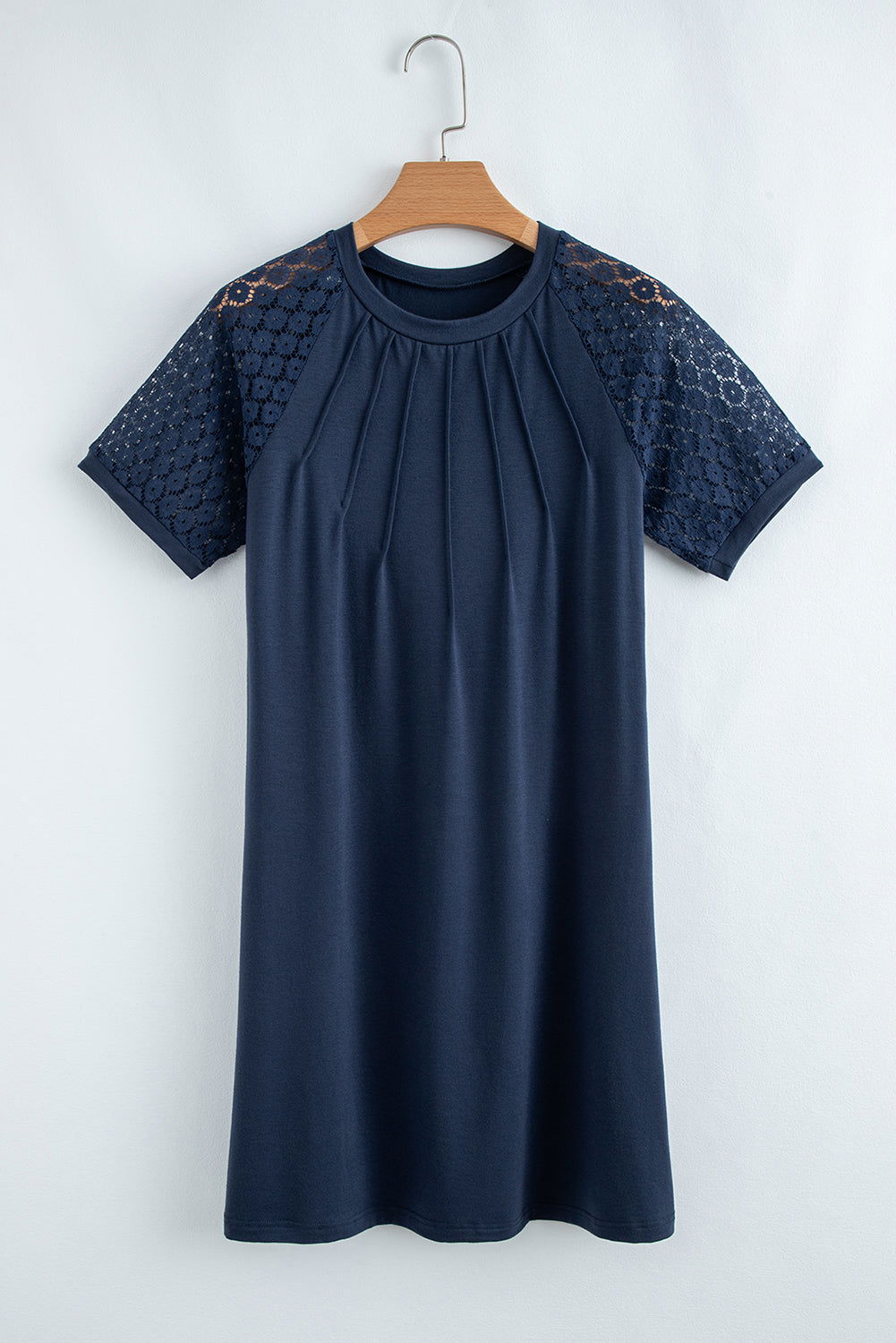 Robe courte verte en dentelle - ELLEsinil