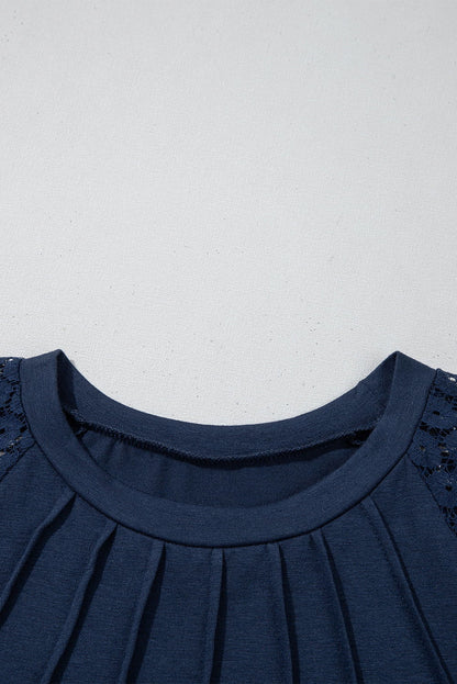 Robe courte verte en dentelle - ELLEsinil