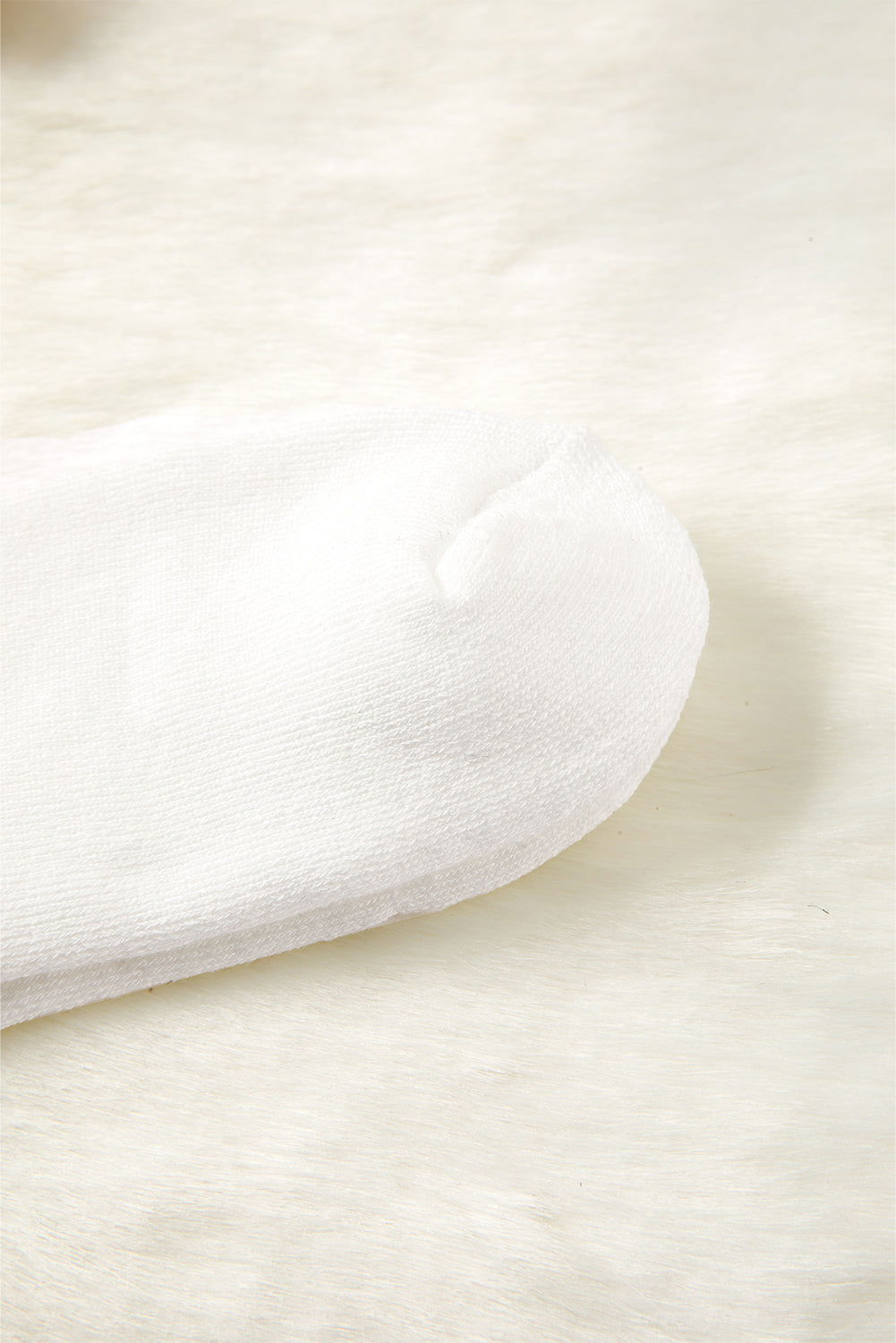 White Leopard Double Stripe Crew Socks - ELLEsinil