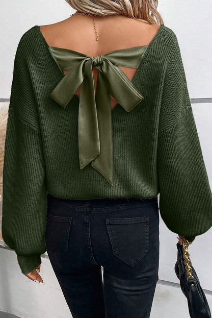 Pull au col V | Noeud de papillion | Pour FEMMES