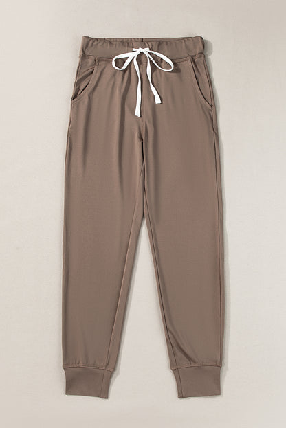 Black skinny joggers | With pockets | For women
