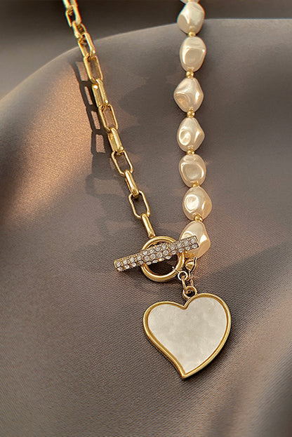 Pearl Necklace | Heart Pendant | For Women
