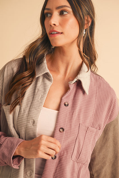 Veste de surchemise | En velours | Pour FEMMES