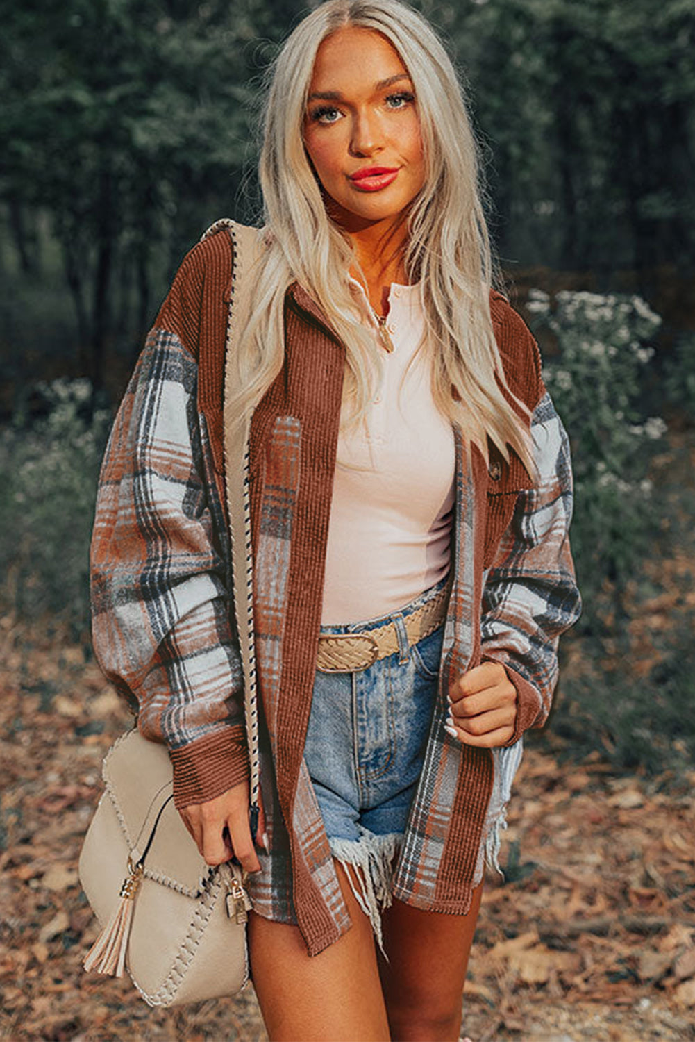 Veste de surchemise boutonnée | Pour FEMMES