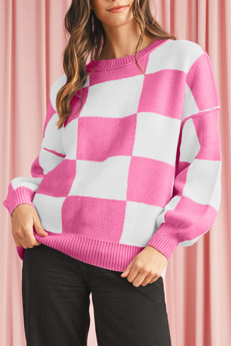 Pull carrelé "Florencia"