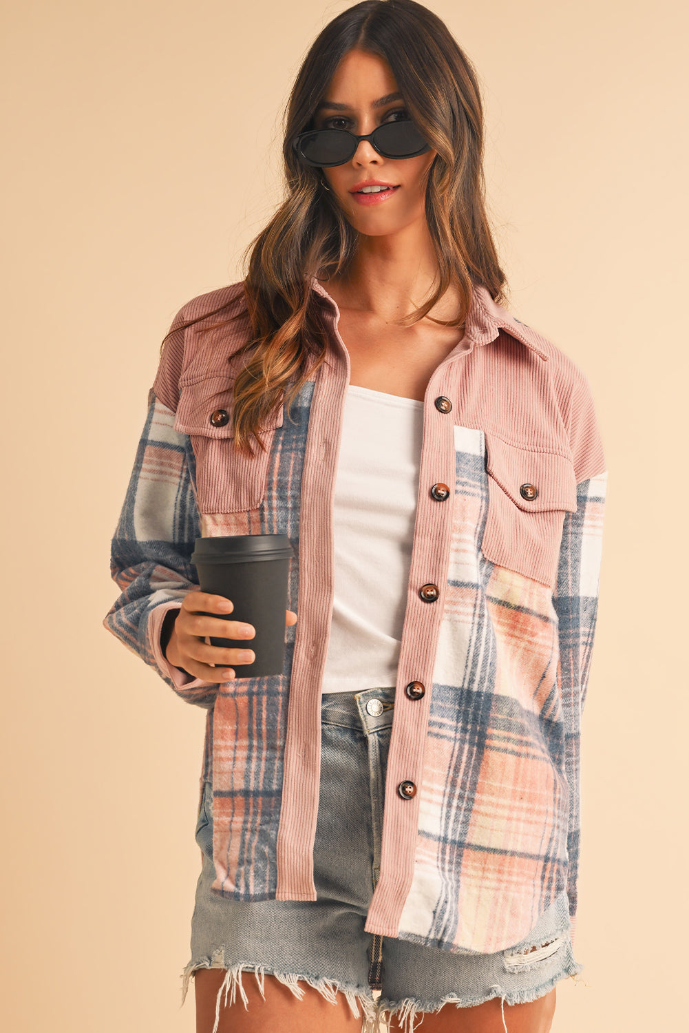 Veste de surchemise boutonnée | Pour FEMMES