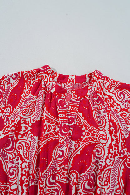 Robe longue "Marta" | Manches courtes | À fente