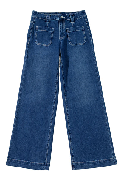 Jean pour FEMMES | Bleu | Large et straight